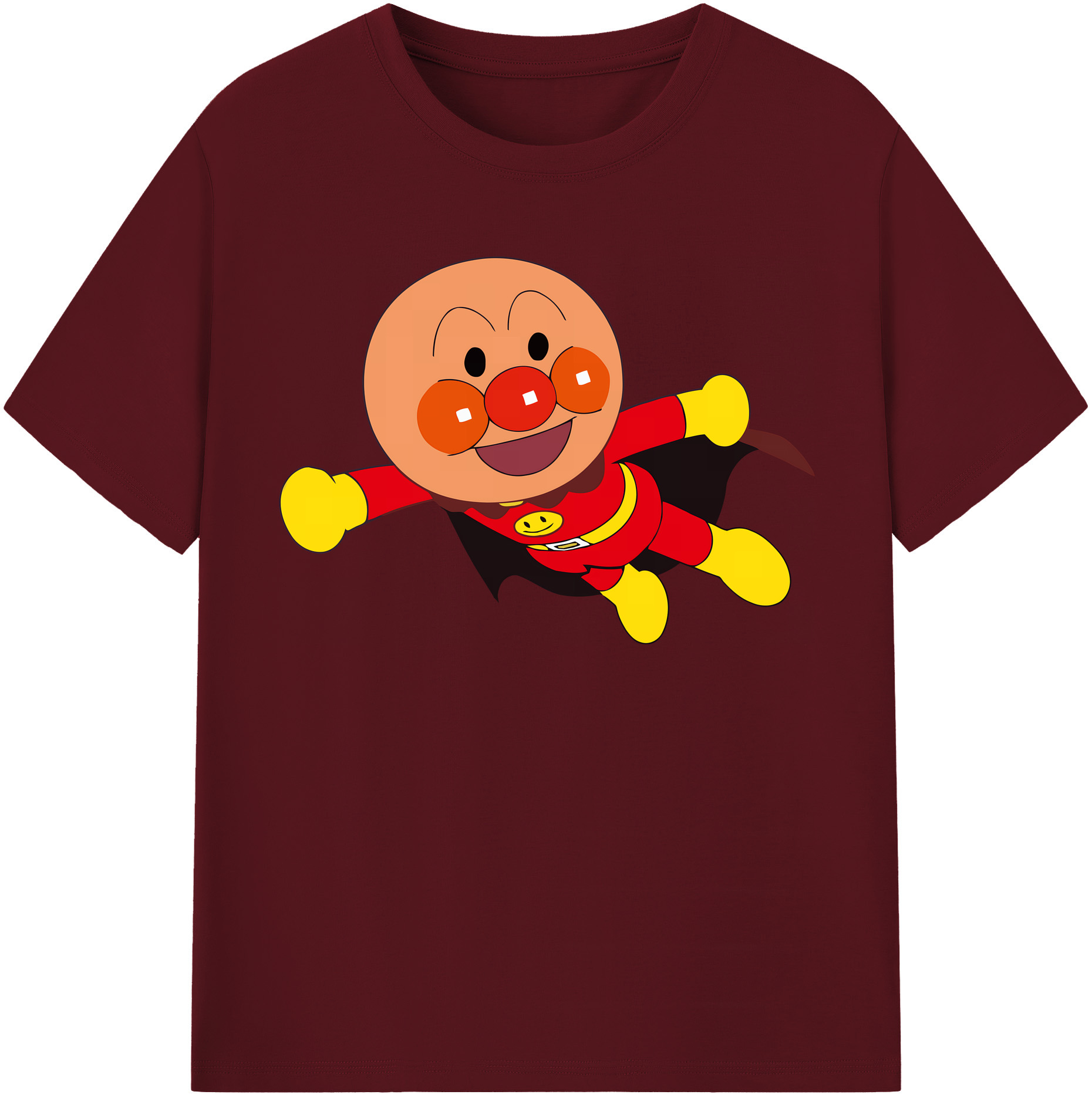 （画像用） アンパンマン Anpanman 綿100％半袖Tシャツ（フロントプリント）